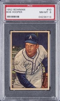 1952 Bowman #10 Bob Hooper - PSA NM-MT 8